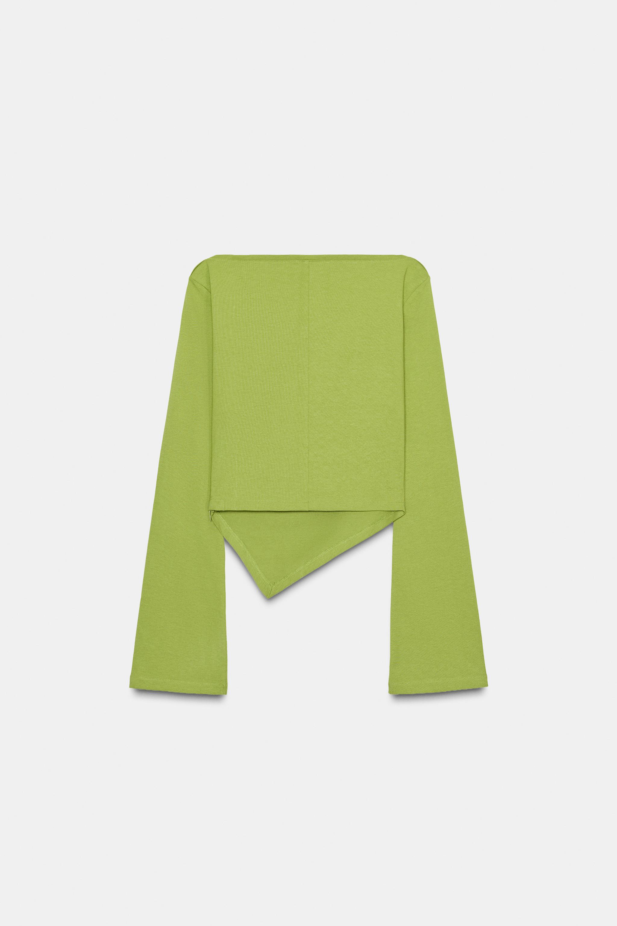 ASYMMETRIC BOAT NECK T-SHIRT